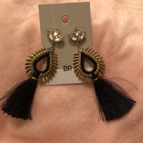 BP. Crystal & Tassel Earrings - Picture 2 of 4